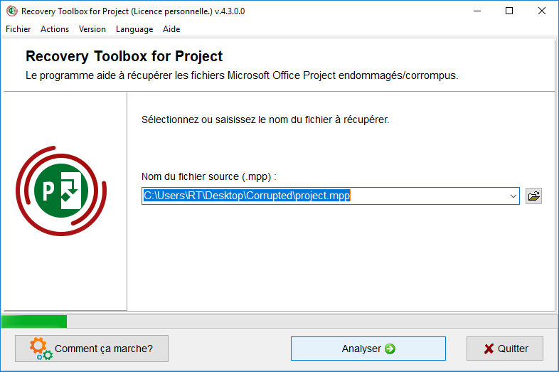 comment ouvrir un mpp corrompu
