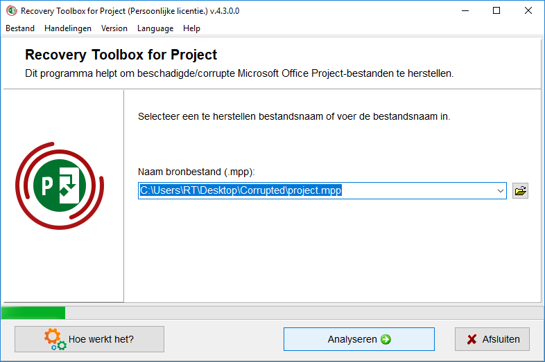 hoe open ik een beschadigde mpp