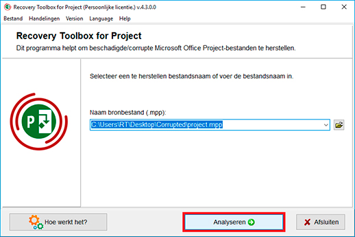 hulpprogramma voor mpp-reparatie